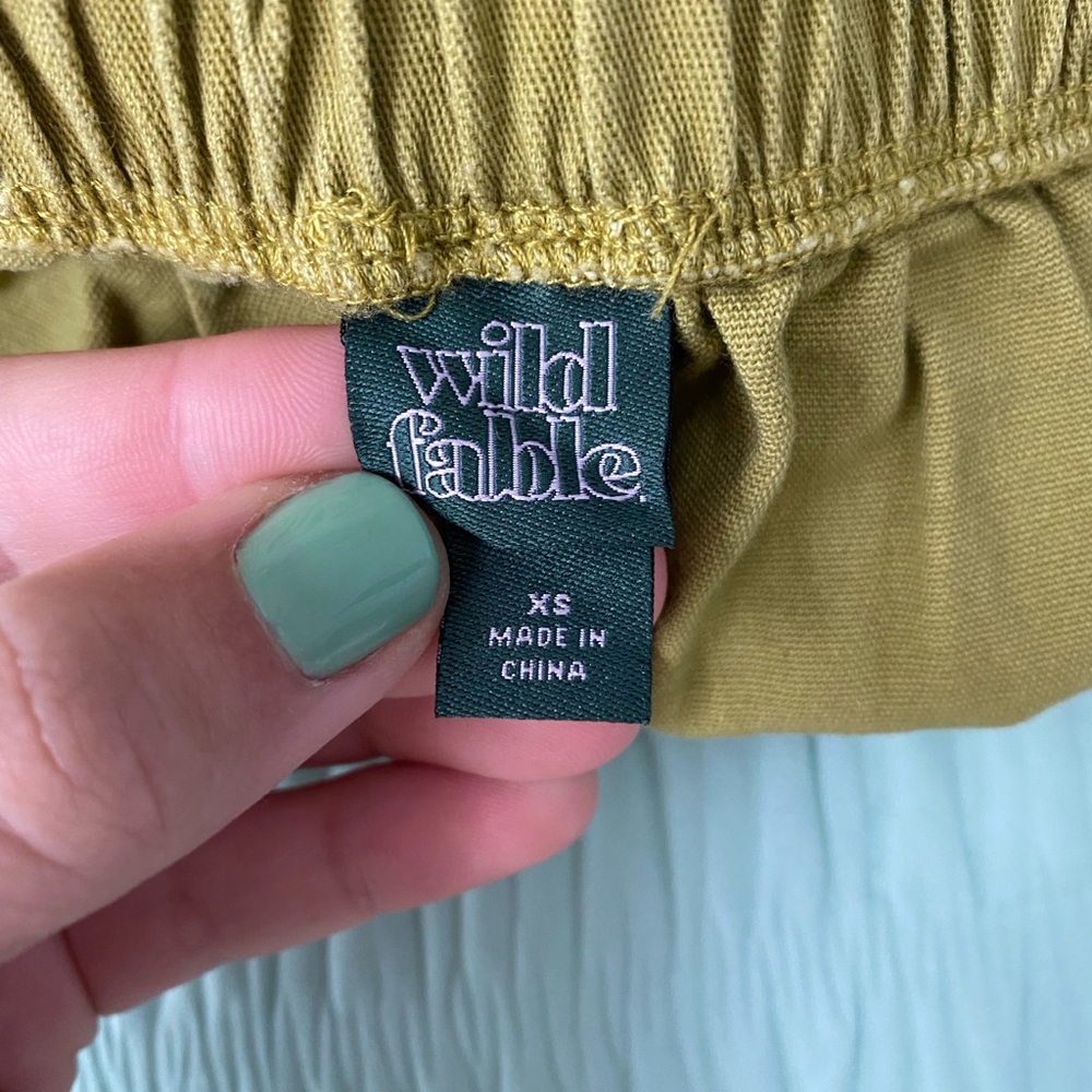 Green skirt